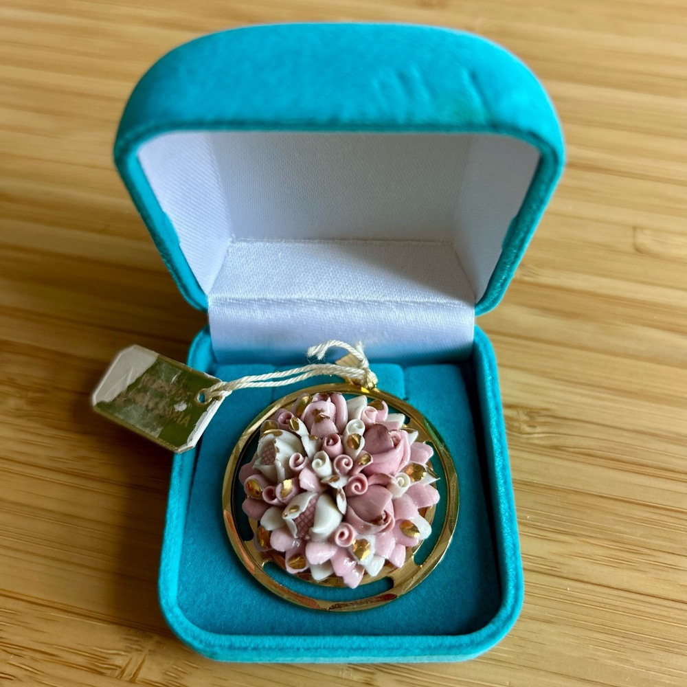 Floral Ceramic Pendant - Made in Spain